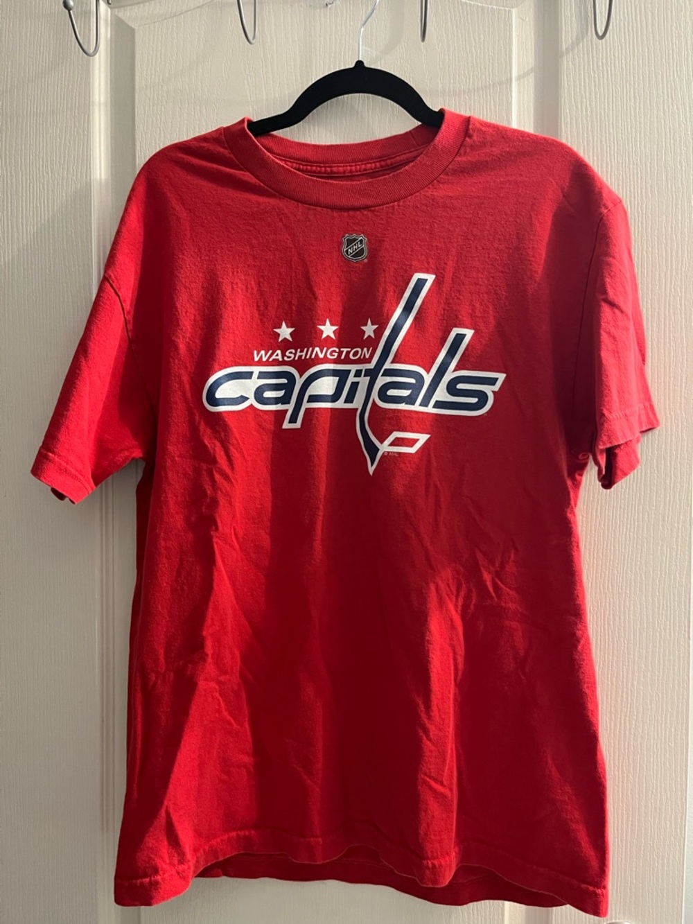 Reebok Washington Capitals T.J. Oshie #77 Red NHL Shirt Size L